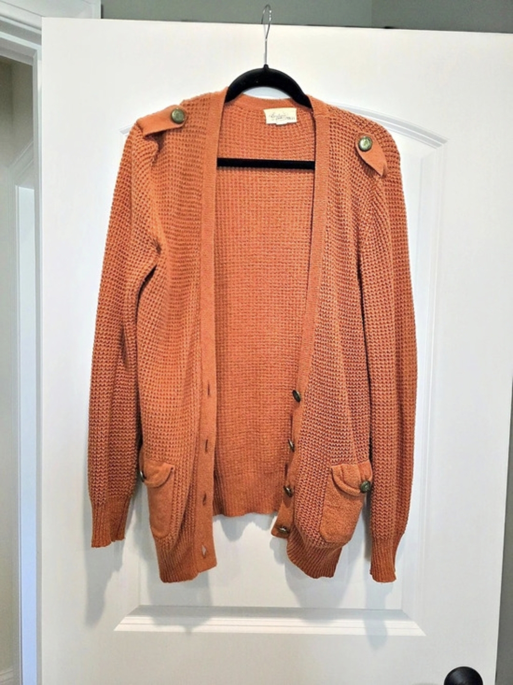 Forever 21 Rust Orange Button Front Cardigan